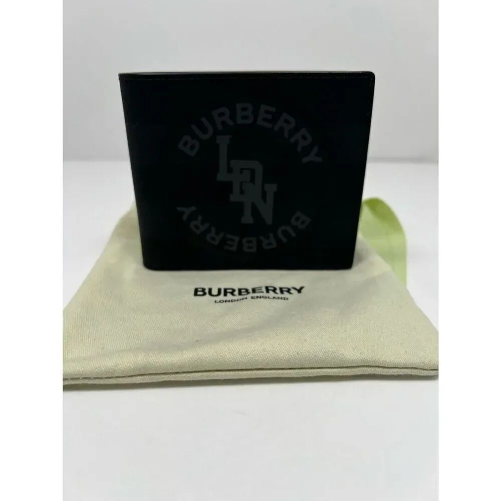 Authentic Burberry Nova Check Ldn Black Wallet Men Bibold Wallet